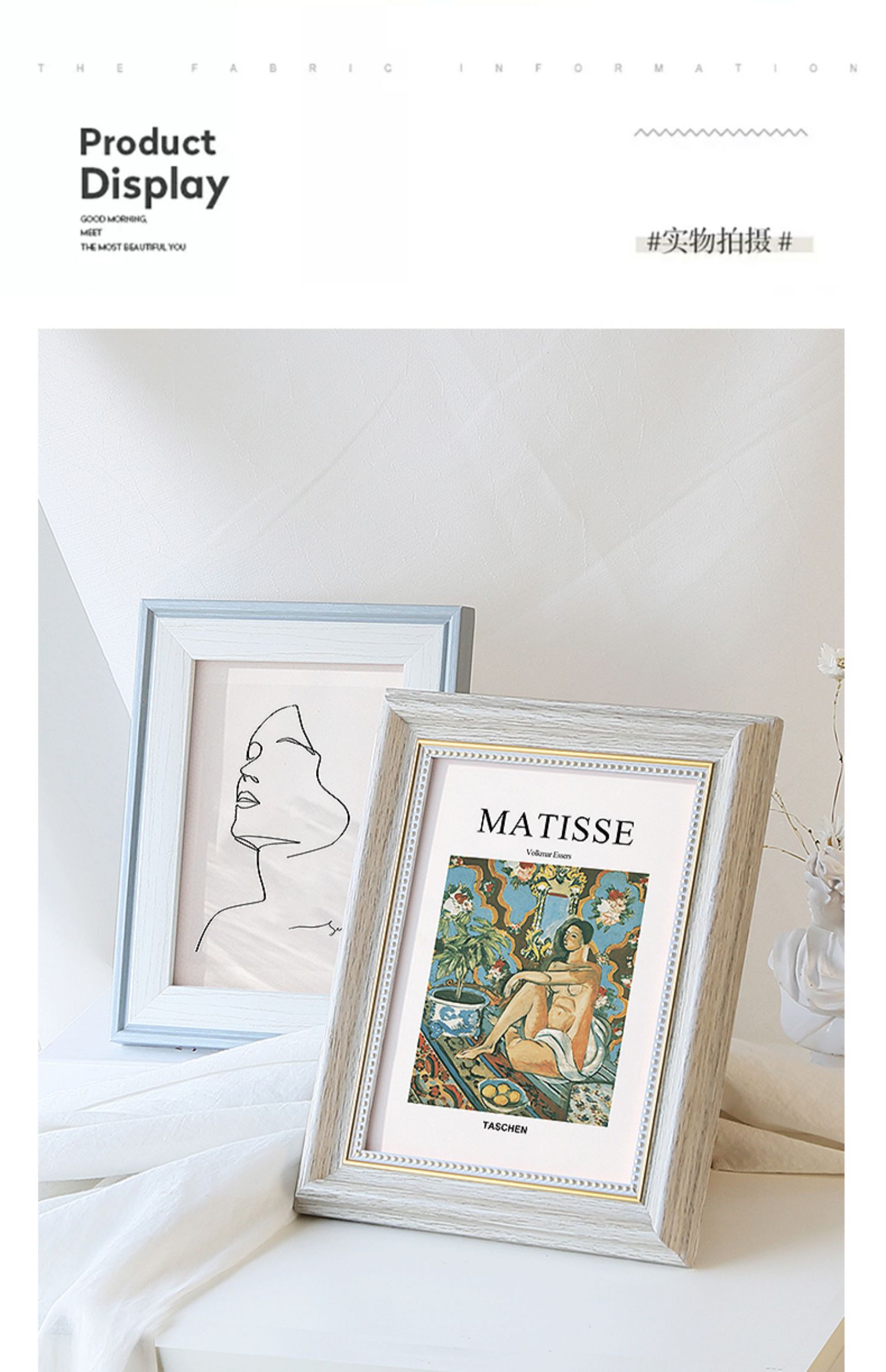 Creative Hollow Combination Small Picture Frames Custom Logo MDF Wooden Triptych Frame
