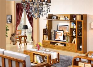 Quality modern Zingana wooden comibined high cabinet TV stand furniture wholesale