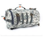 CAMO DOUBLE SHOULDER BUCKET BAG LARGE CAPACITY OUTDOOR CAMO BACKPACK SINGLE