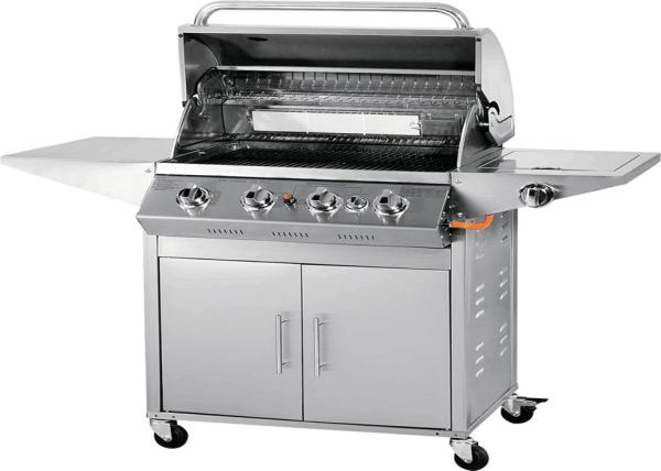 Factory price kitchen bbq easy grill slow burning 4 burners gas bbq grill with