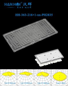 Quality 15°/30°/45°/60° Available 292.33×161.1×12.7mm 78 In 1 3737LEDs High Transmittance Low Glare Stadium Light Lens wholesale