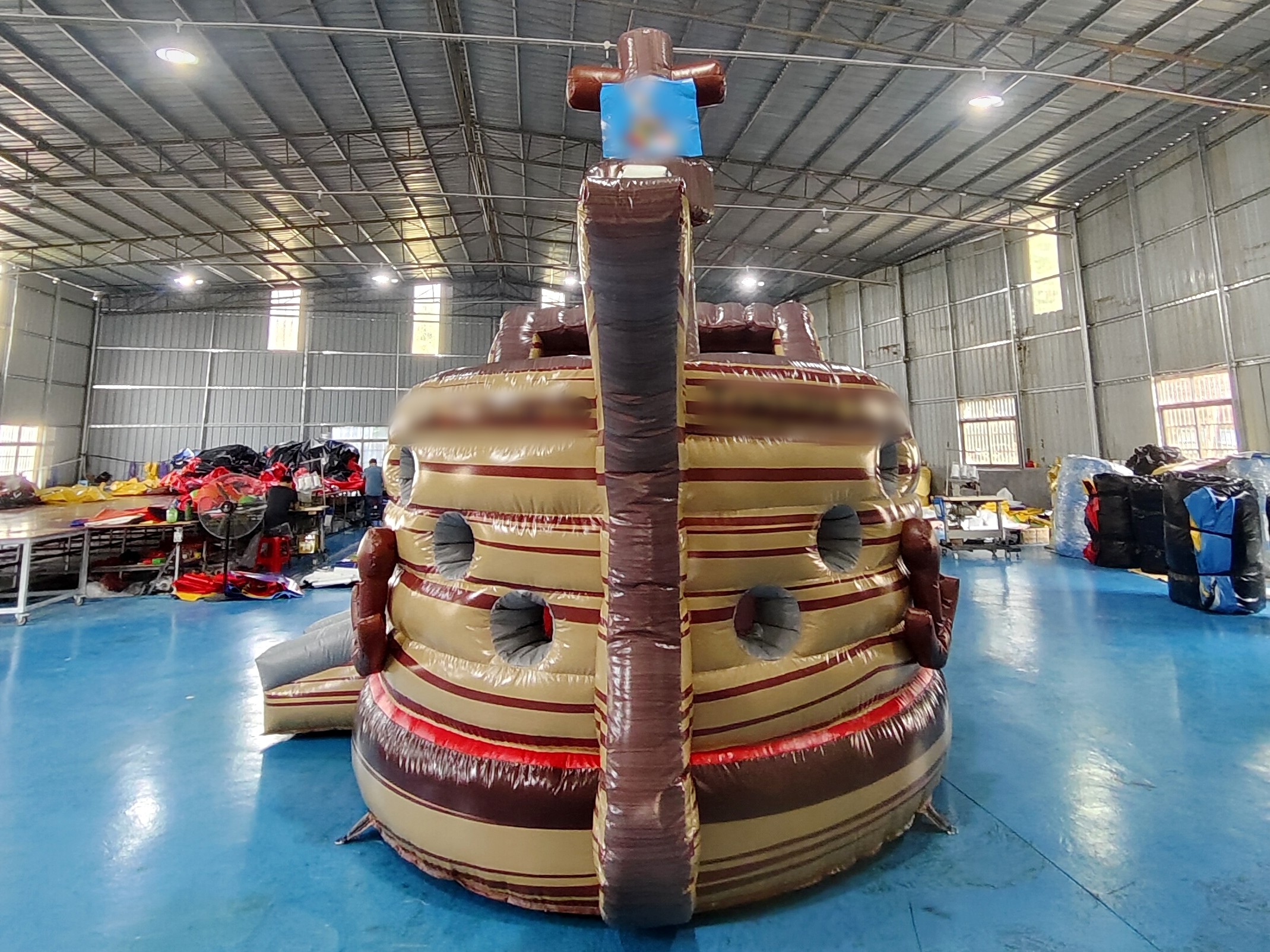 Commercial Inflatable Castle The Pirate Ship Inflatable Bouncy House With Slide Inflatable Playground For Kids