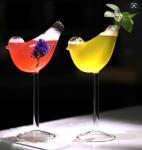 Unique Transparent Bird Shape Juice Beverage Cocktail Glass Bottle 201-300ml For