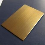 201 Colored Stainless Steel Sheet Antique Bronze Finish 2438mm Length