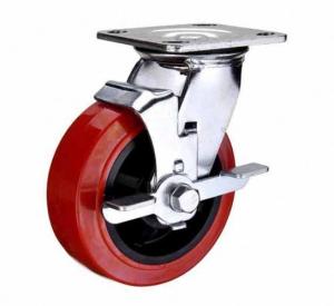 Quality Side Brake PU Caster (USA) wholesale