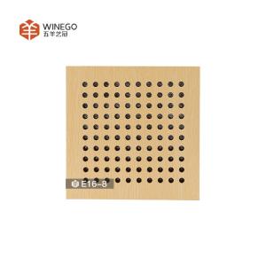 Quality Perforated Wood Acoustic Wall Panels , Decorative Sound Proof Wood Panels CE FSC wholesale
