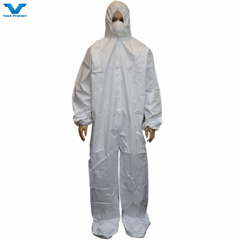 Anti-Static Dustproof Disposable Ling Free Coverall for Cleanroom