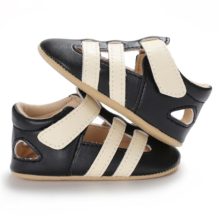 New fashion soft sole PU leather infant walking shoes baby sandals