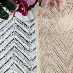 Quality Brushed Faux Fur Fabric 100% Polyester Warp Knitted PV Fleece wholesale