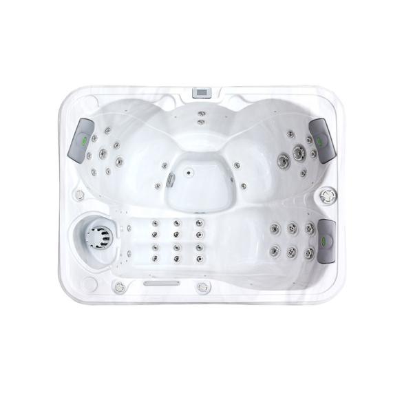 Acrylic Hydrotherapy Whirlpool Massage Spa Hot Tub for 4 Persons for Outdoor