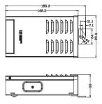 Waterproof LED Power Supply 12V 15A Silica Sealed Led Driver 200W No Fan