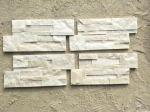 Courtyard Pure White Natural Split Quartzite Stone Veneer