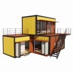 Commercial Street Shops Folding Room Combination with Yellow Renovation