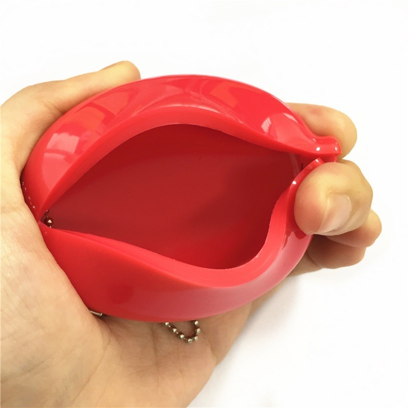 Promotional Coin Holder Keychain PVC Coin Purse Logo Customized