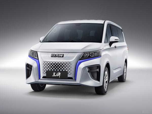 BAW M7 Electric MPV PHEV Vehicles With Ferro Phosphate Battery