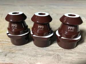 Quality DIN 1kV 250A Porcelain Transformer Bushing Brown Color OEM Available wholesale