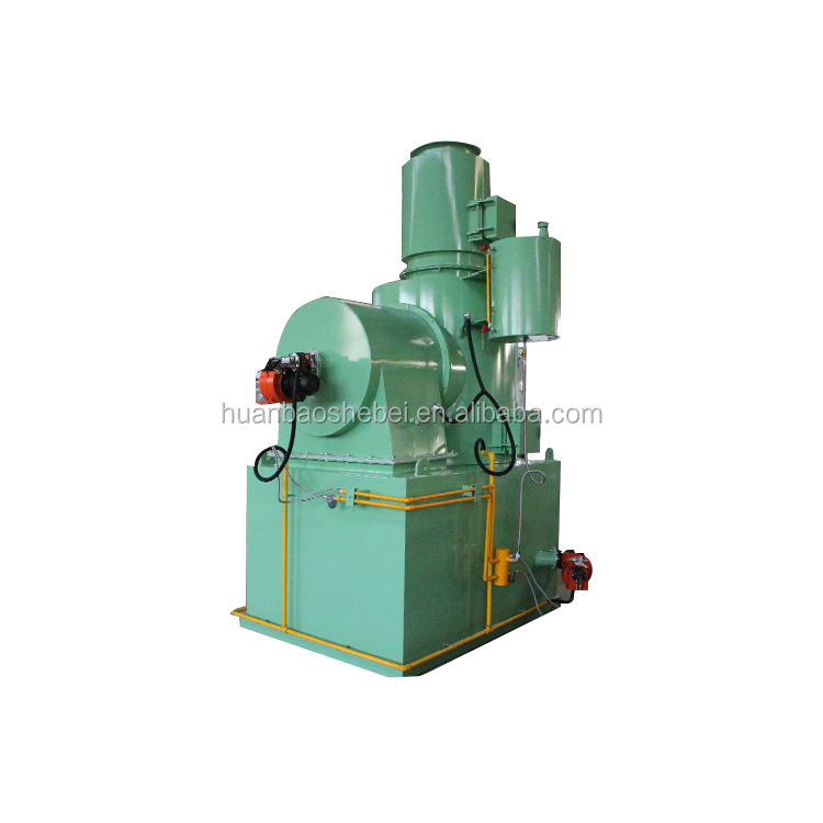 Field Maintenance Dual Chambers Incinerator for 300-500kgs Dead Chickens Silver/Blue