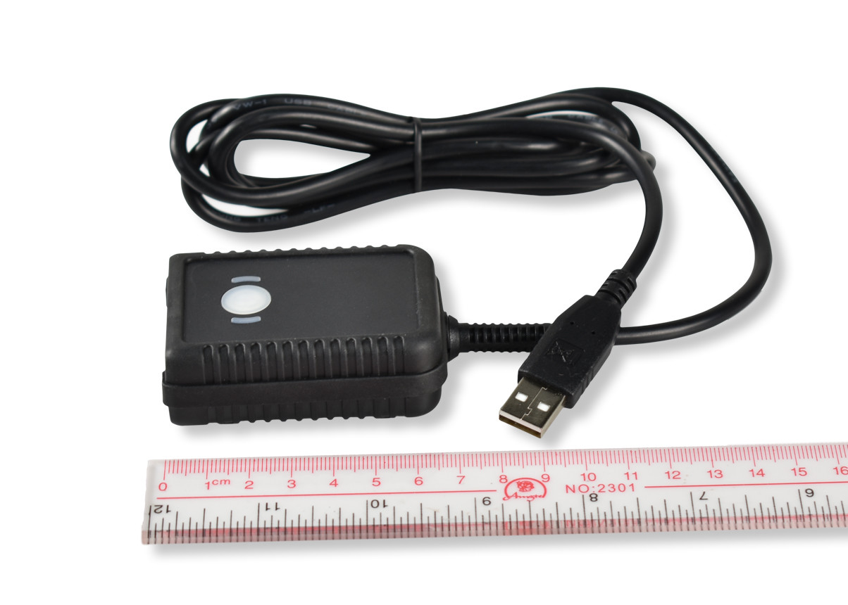 USB Card Code Reader Barcode Scanner Module Red LED 625nm Fixed Mount Hoursing
