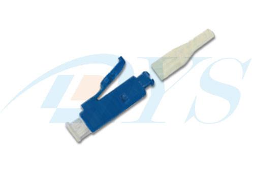 Blue / White Plastic Optical Fiber Connectors , Singlemode Simplex LC / SM