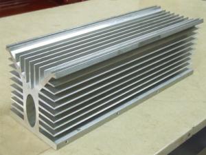 Quality 6061 Alloy CNC Milling Large Aluminium Extruded Heat Sink 300MM Width wholesale
