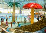 Aqua Fun Park Commercial Playground Equipment With Fiberglass Material