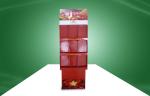 Durable 9 Cell POP Cardboard Display Cardboard Floor Standing Eco-friendly
