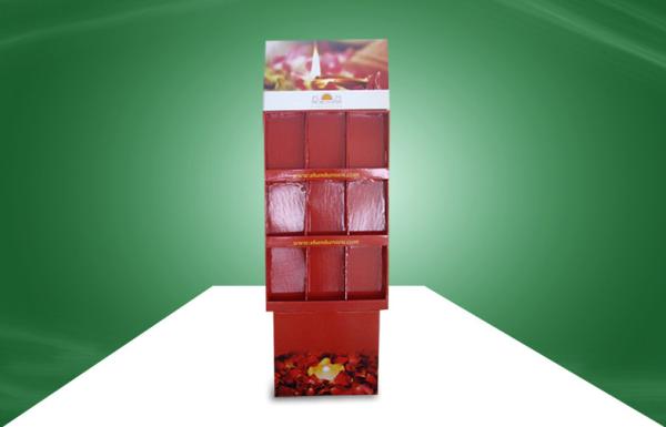 Durable 9 Cell POP Cardboard Display Cardboard Floor Standing Eco-friendly