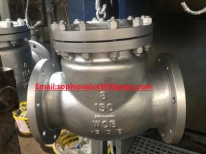 Quality WCB 8'' 150LB cast steel flanged check valve supplier wholesale