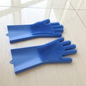 Quality Eco-Friendly Funny Silicone Rubber Microwave Cooking Use Finger Tips Hand Gloves Kitchen Tool for Dish Pet Hair Care wholesale