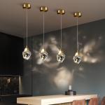 Modern diamond crystal pendant lights living dining room bedroom kitchen indoor