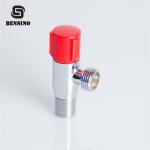 Red PVC Handle 213H 145g Brass Angle Valve For Sink