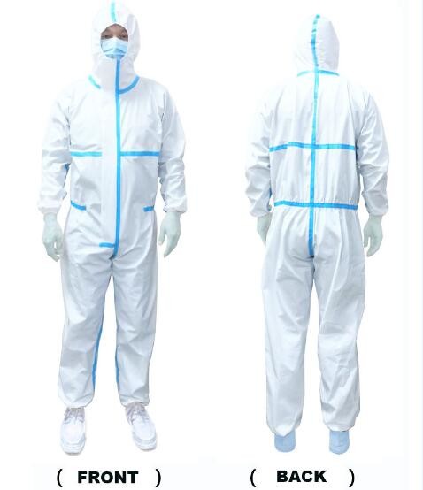 Non Woven Disposable Isolation Gown Medical Protective Coverall Suit