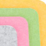 Polyester Fiber Decorative Sound Absorbing Wall Panels 48 Basic Color