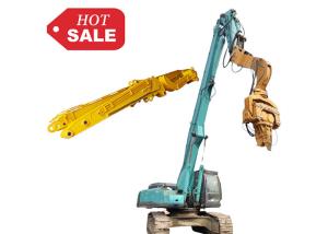 Quality Customized Color Excavator Pile Driving Boom Arm With Hammer Auger Attachment wholesale