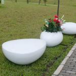 Lightweight Fiberglass Table Chairs For Shopping Mall Gardening Fiberglass