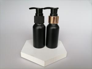 Quality 30ml Matte Black Aluminum Pump Dropper Essential Bottle Aluminum Cosmetic Bottles wholesale