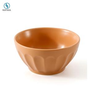 Quality Anti Skid 750ml Morandi Color Glazed Porcelain Salad Bowl wholesale