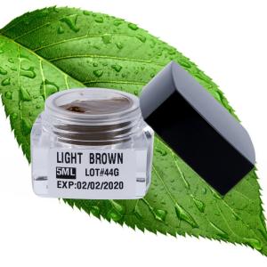 Quality Safety Semi Permanent Makeup Pigments 5ML Light Brown Staying Color Long wholesale