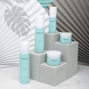 Quality 120ml Gradient Toner Lotion Bottle Set Custom White Cosmetic Jar wholesale