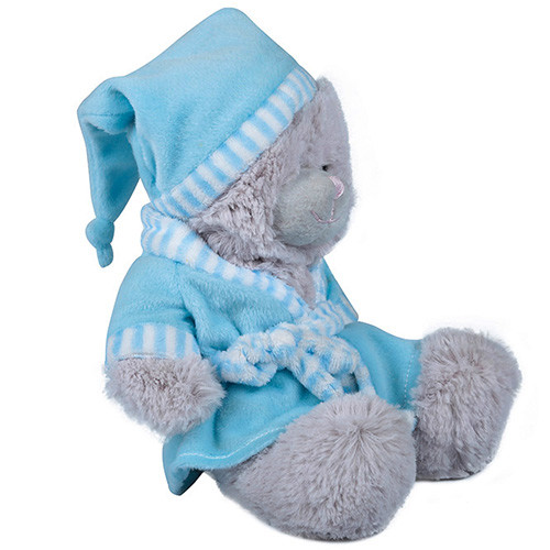 Bear Soft Plush Stuffed Animals Blue / Grey Color Eco Friendly PP Cotton Filler