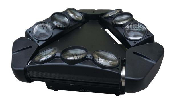 Entertainment Bar 9PCS*12W LED Beam Moving Head Light Infinite Rotating Pan