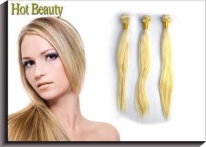 Quality Color 613# 20 inch Grade 6A Virgin Hair 100 Russian Hair Weaving wholesale