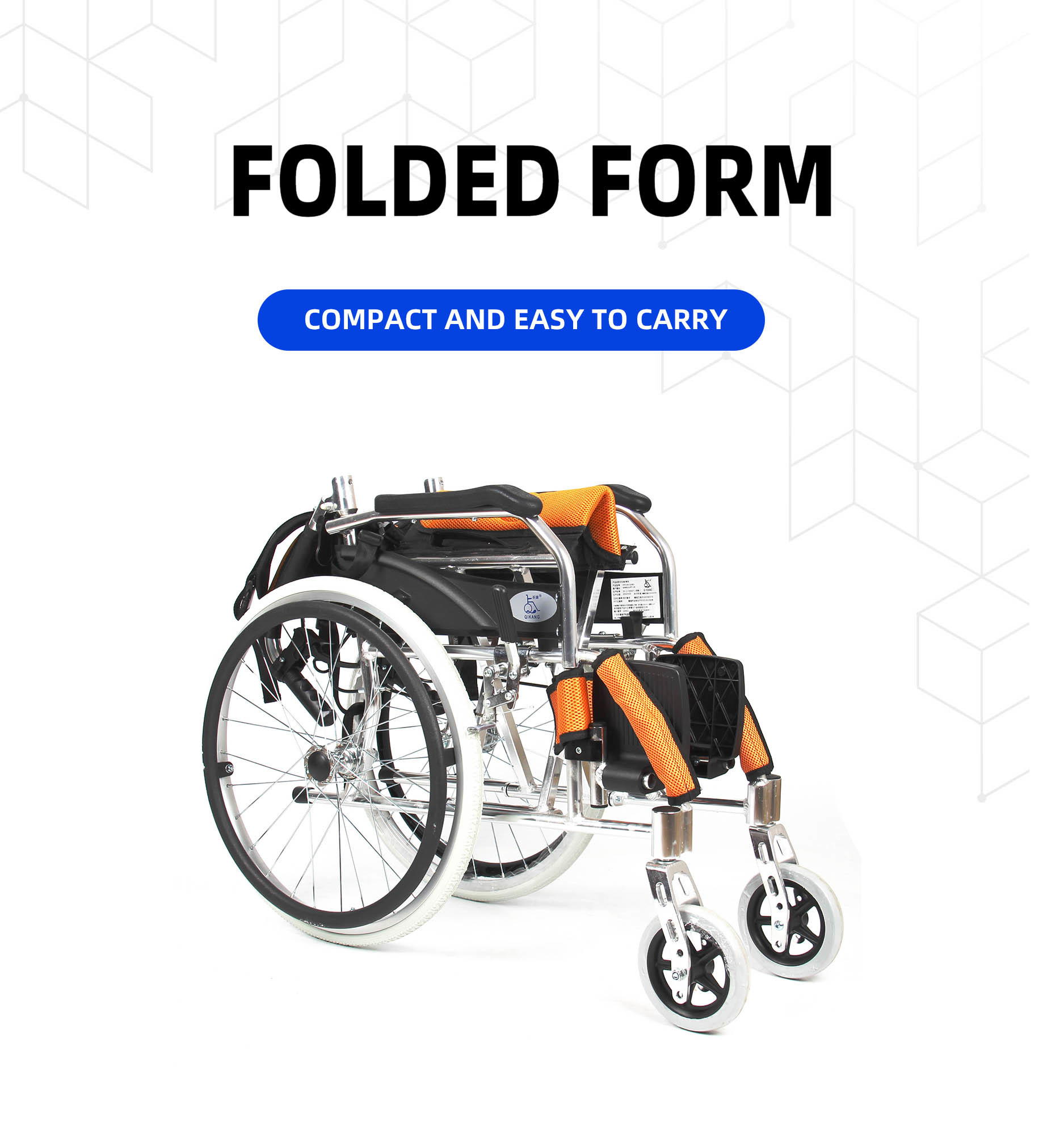 Extra Lightweight Traveling Aluminum Manual Wheelchair Transport Airplane Chair