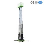Triple Mast Aluminum Aerial Work Platform Vertical Lift For Working At Height