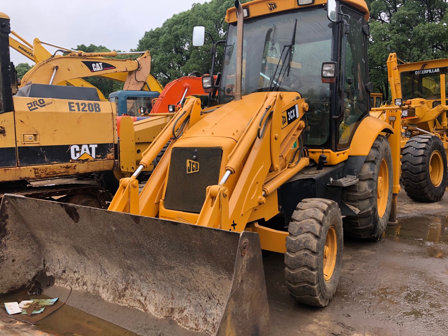 Second Hand JCB 3CX 4CX 4X4 Backhoe Loader with CHAOSHUN Hydraulic Cylinder