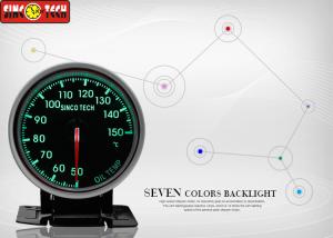 Quality DC 5v 60mm Autometer Oil Temp Gauge, DO6355 LCD Competition Dash With Warning wholesale