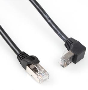 Quality Practical Cat 6 STP Cable Straight To Downward Angled 90 Degree wholesale