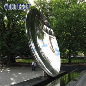 Quality Customized Abstract Sky Oem Stainless Steel Garden Art Mirror Outdoor Decoration wholesale