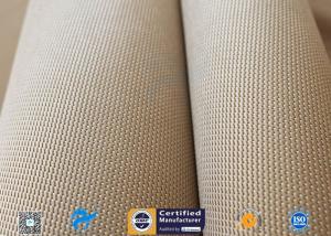 Quality Brown 31oz Silica Fabric 800℃ Working Temperature 0.05&quot; Thick Fireproof Curtain wholesale