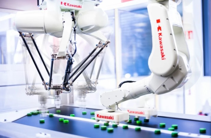 High Precision Assembly Operations With Kawasaki Robot Arm FYF003N Assembly
